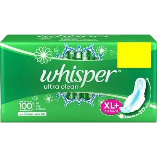 Picture of Whisper Ultra Clean XL Plus 30 Pads
