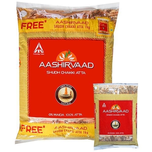 Picture of Aashirvaad Sudh Chakki Atta 10kg  1kg Free